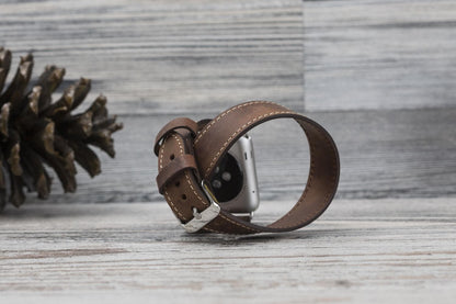 Double Tour Leather Apple Watch Band - TORONATA - color_
