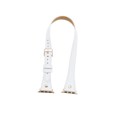 Hector Double Tour Leather Apple Watch Band with Gold Trok - TORONATA - color_
