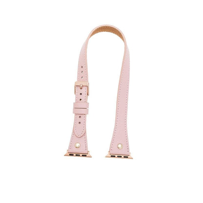 Hector Double Tour Leather Apple Watch Band with Gold Trok - TORONATA - color_