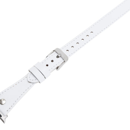 Hector Double Tour Leather Apple Watch Band with Silver Trok - TORONATA - color_