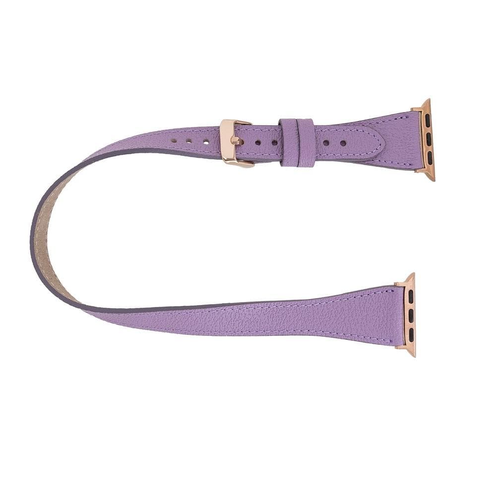 Quantum Slim Double Tour Leather Apple Watch Band - TORONATA - color_
