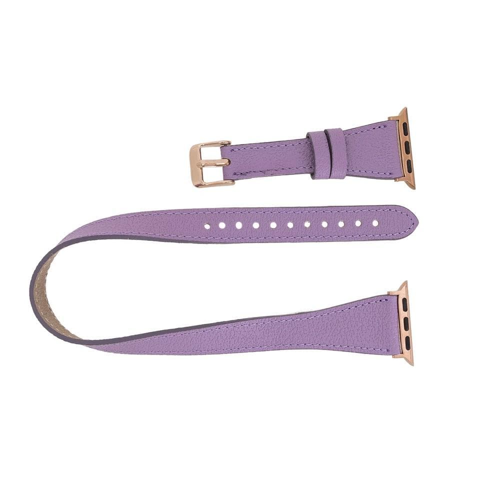Quantum Slim Double Tour Leather Apple Watch Band - TORONATA - color_