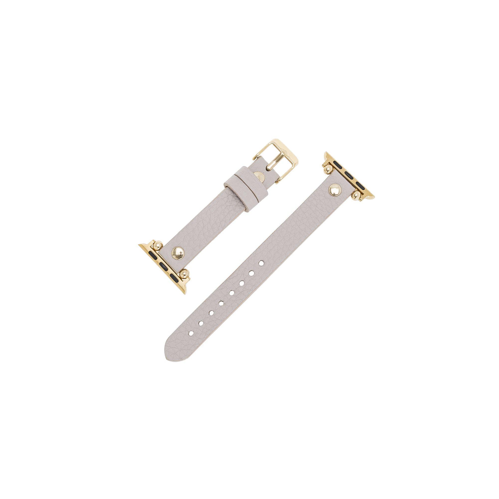 Ferro Leather Apple Watch Band with Gold Trok - TORONATA - color_