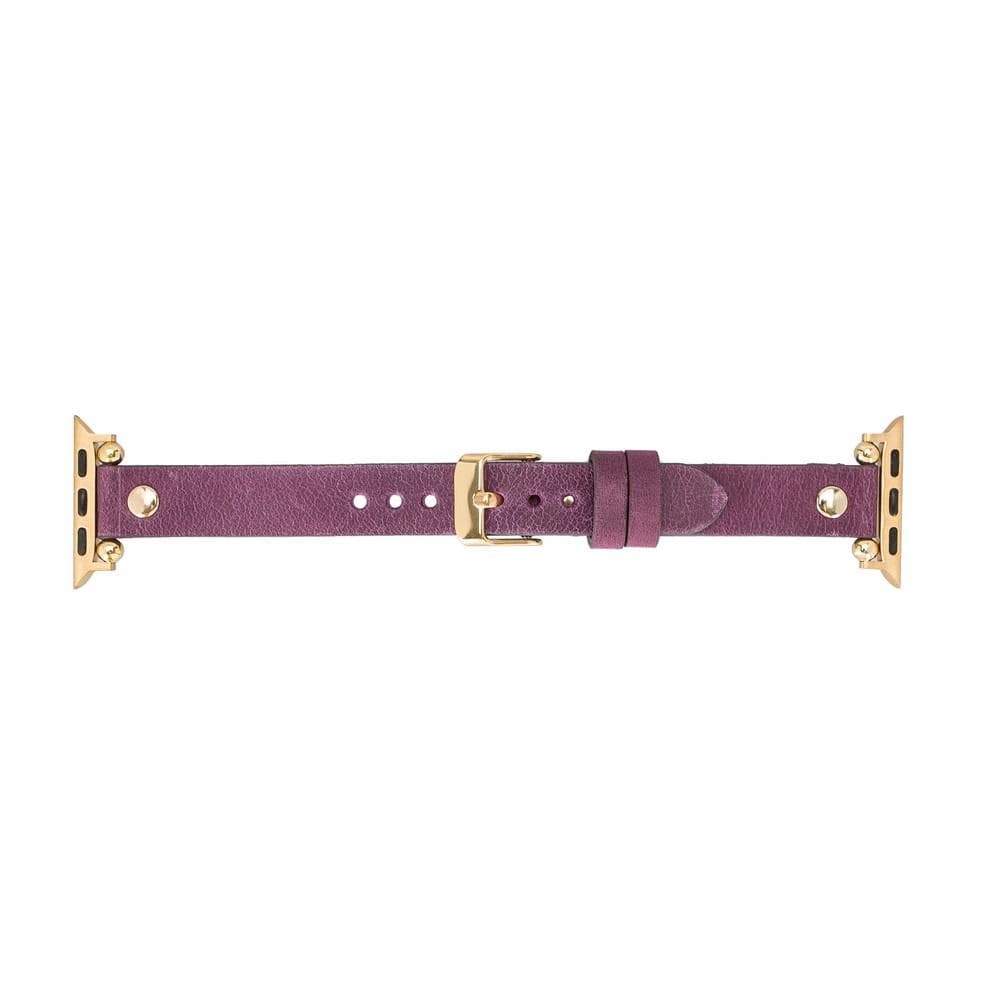 Ferro Leather Apple Watch Band with Gold Trok - TORONATA - color_