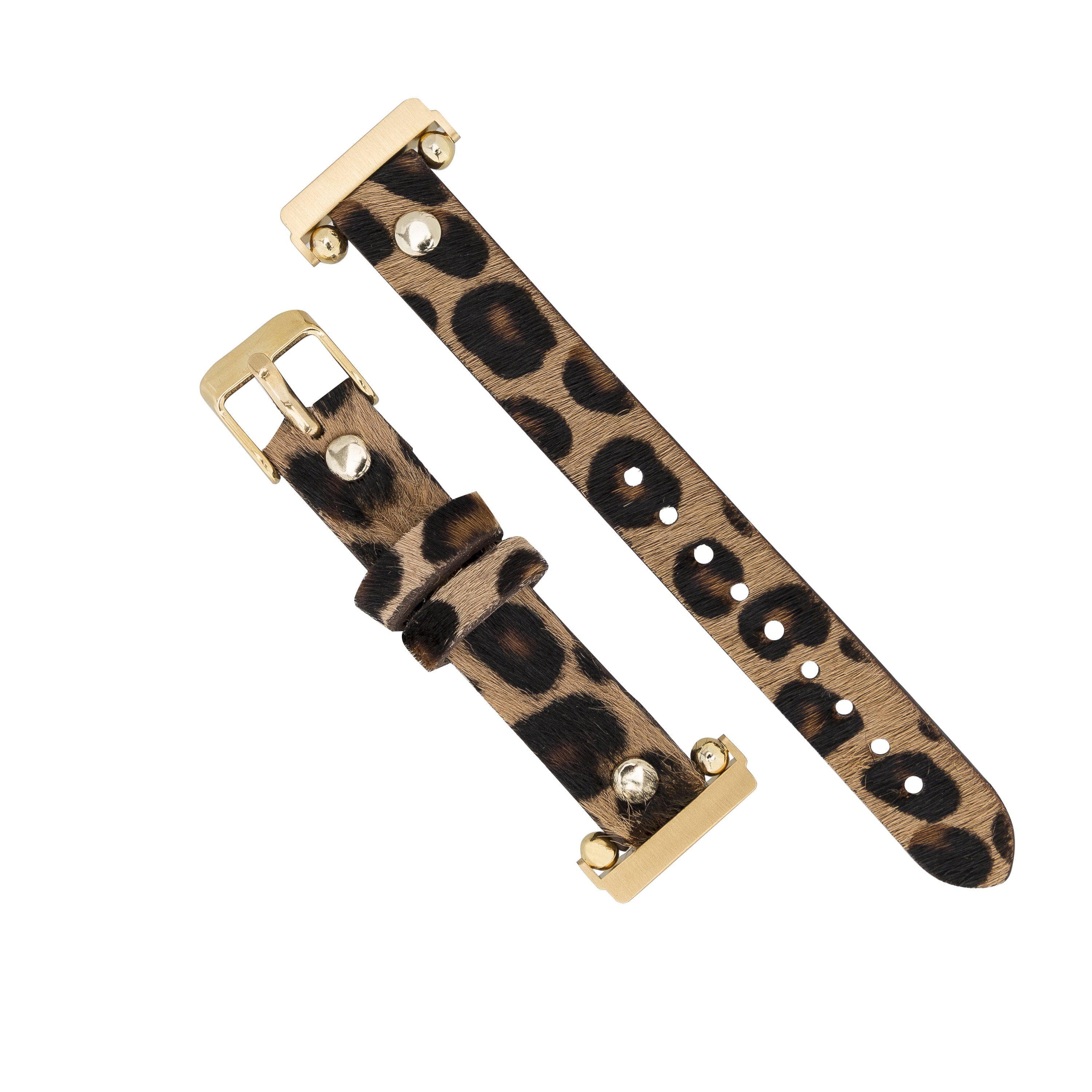 Ferro Leather Apple Watch Band with Gold Trok - TORONATA - color_