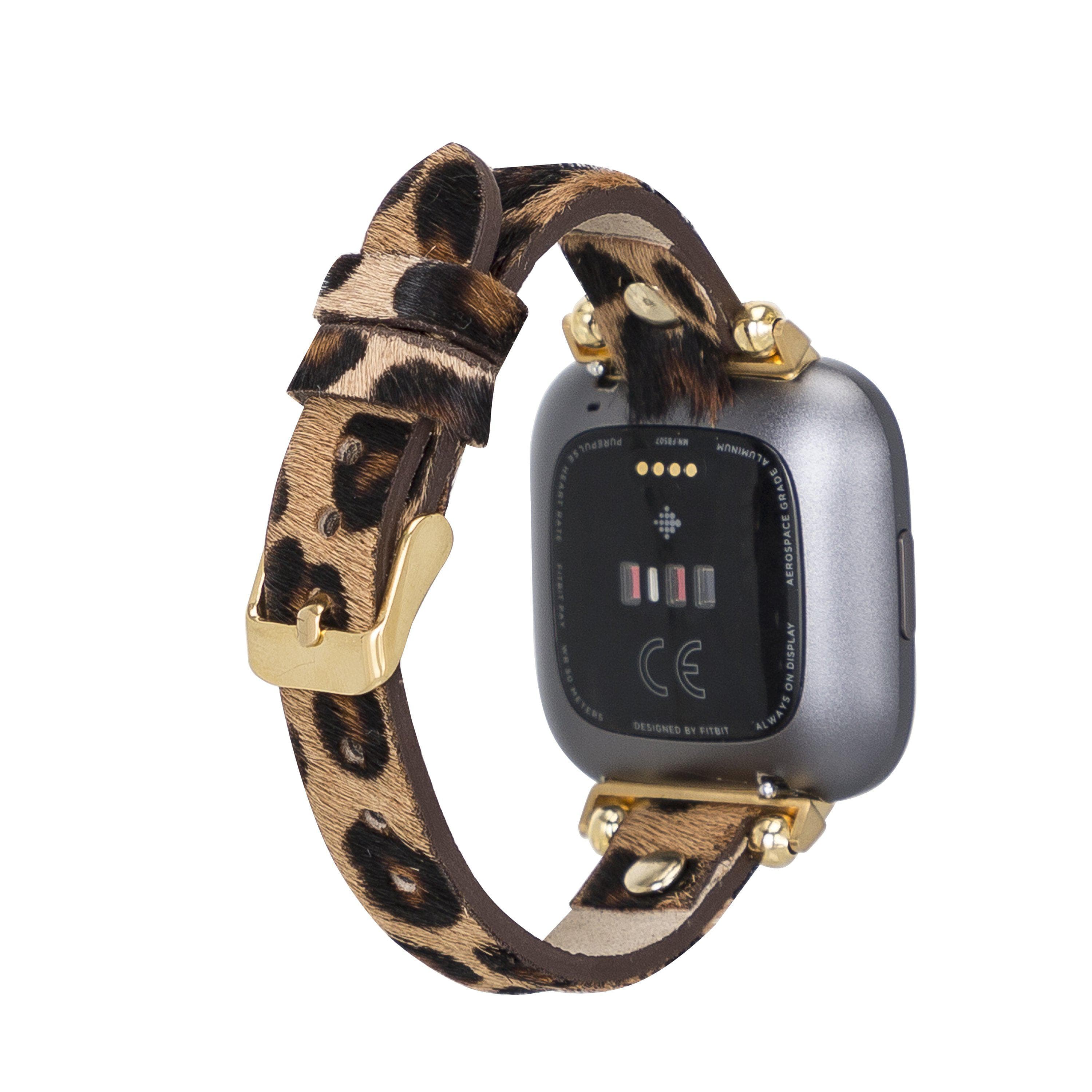 Ferro Leather Apple Watch Band with Gold Trok - TORONATA - color_