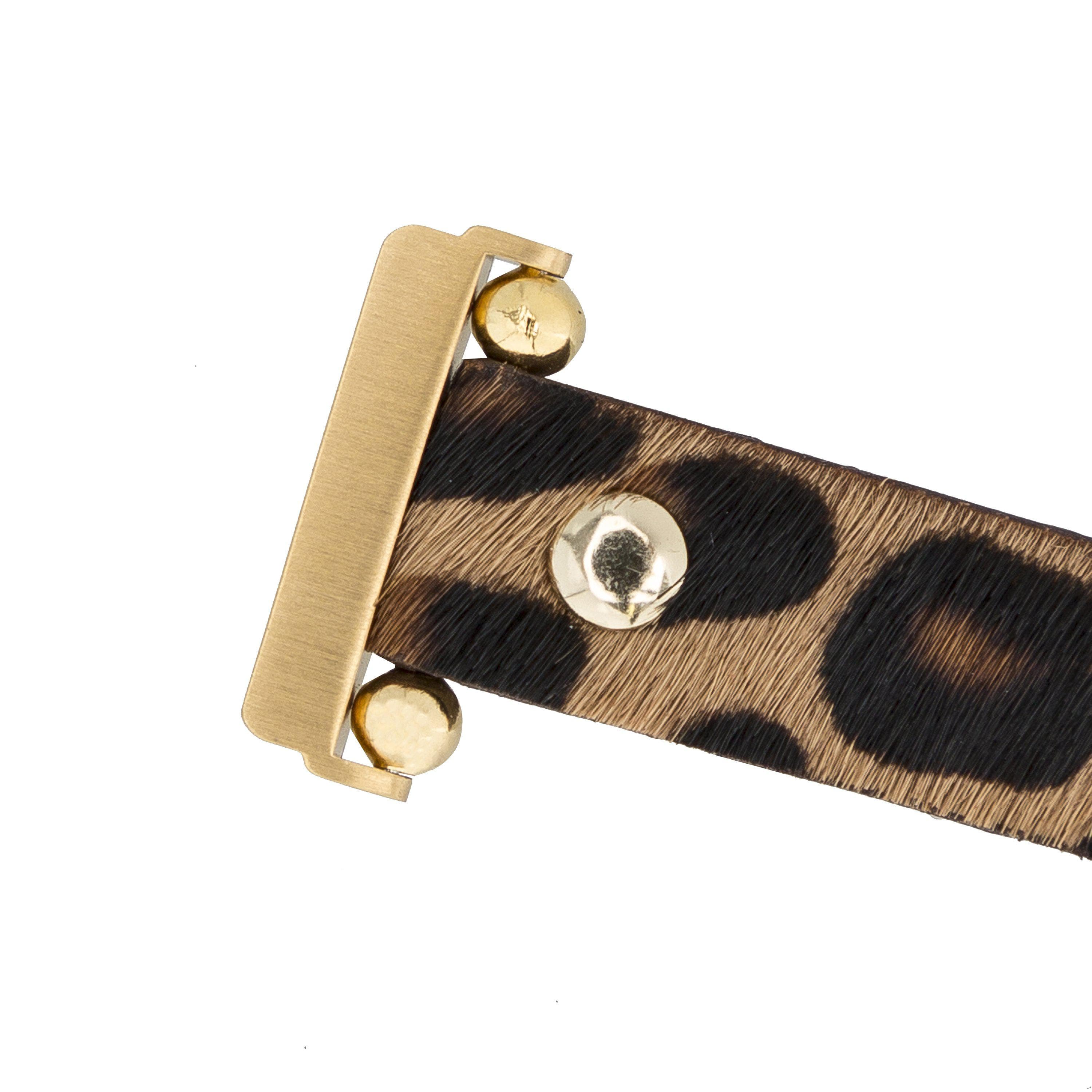 Ferro Leather Apple Watch Band with Gold Trok - TORONATA - color_
