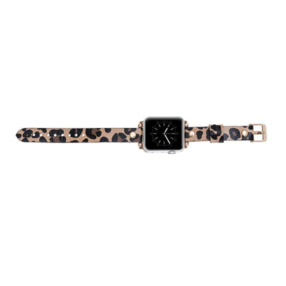 Ferro Leather Apple Watch Band with Gold Trok - TORONATA - color_