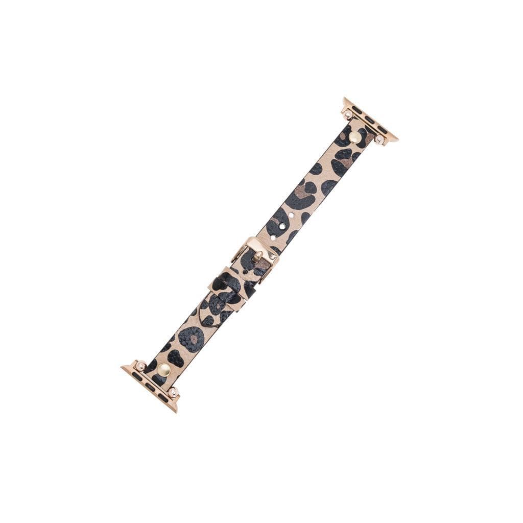 Ferro Leather Apple Watch Band with Gold Trok - TORONATA - color_