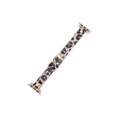 Ferro Leather Apple Watch Band with Gold Trok - TORONATA - color_