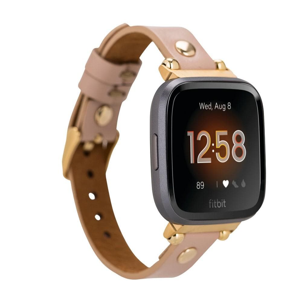 Ferro Leather Apple Watch Band with Gold Trok - TORONATA - color_