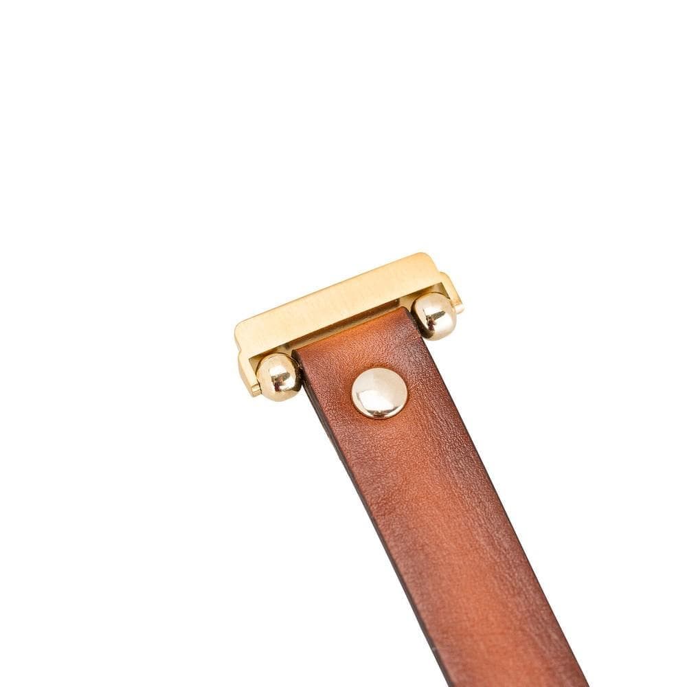 Ferro Leather Apple Watch Band with Gold Trok - TORONATA - color_