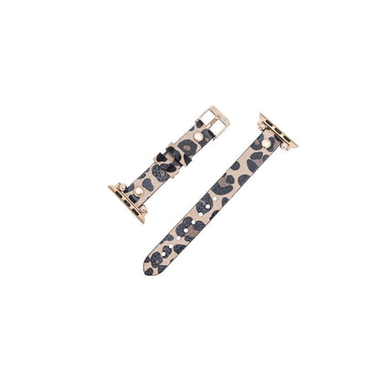Ferro Leather Apple Watch Band with Gold Trok - TORONATA - color_