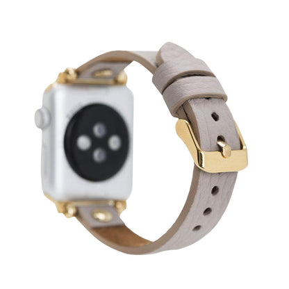 Ferro Leather Apple Watch Band with Gold Trok - TORONATA - color_
