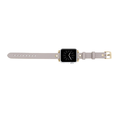 Ferro Leather Apple Watch Band with Gold Trok - TORONATA - color_