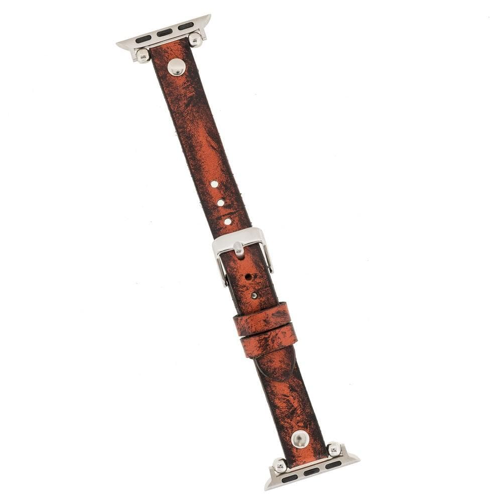Ferro Leather Apple Watch Band with Gold Trok - TORONATA - color_