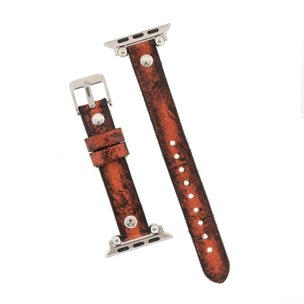Ferro Leather Apple Watch Band with Gold Trok - TORONATA - color_