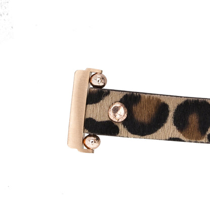 Ferro Leather Apple Watch Band with Rose Gold Trok - TORONATA - color_
