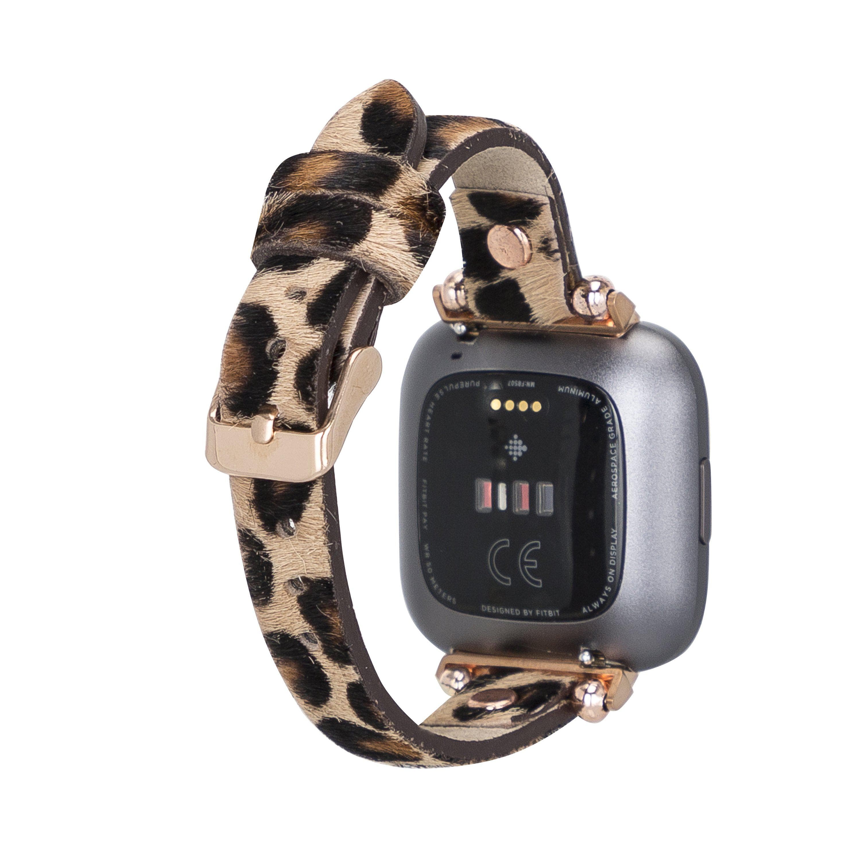 Ferro Leather Apple Watch Band with Rose Gold Trok - TORONATA - color_