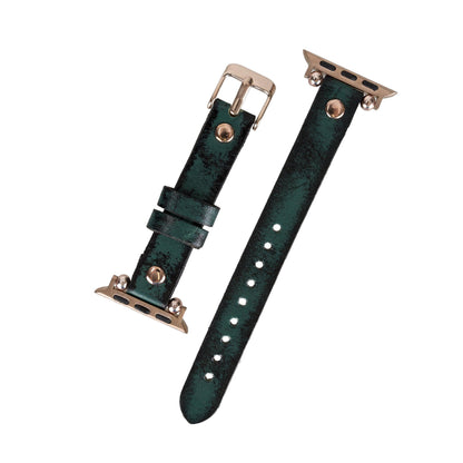 Ferro Leather Apple Watch Band with Rose Gold Trok - TORONATA - color_