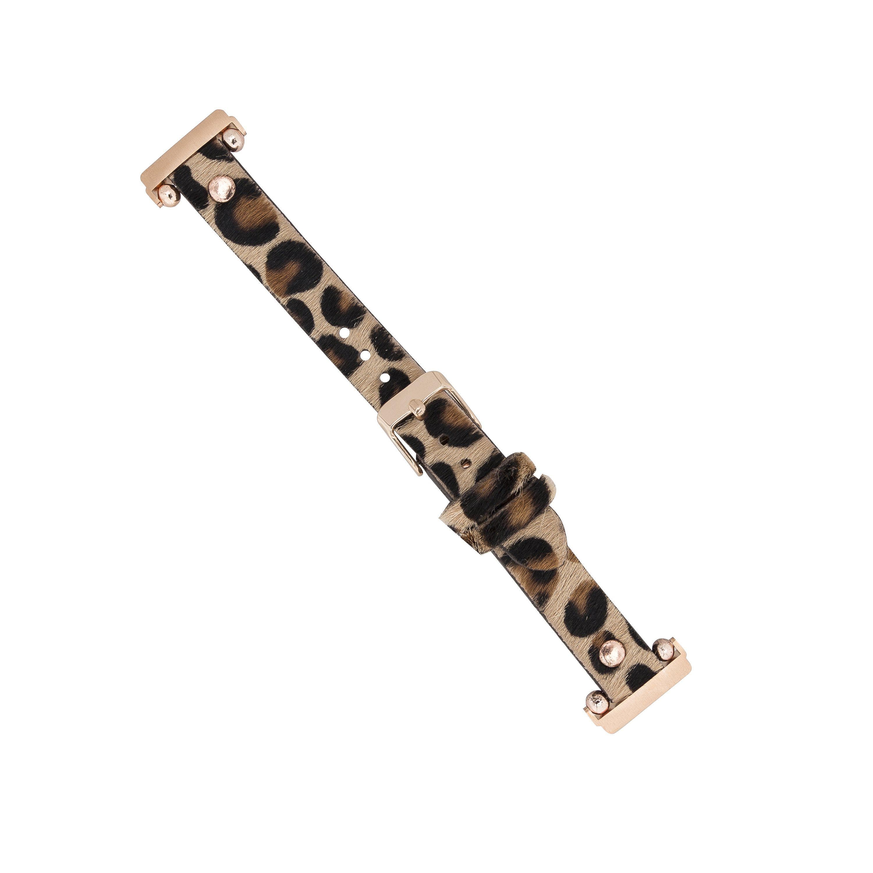 Ferro Leather Apple Watch Band with Rose Gold Trok - TORONATA - color_