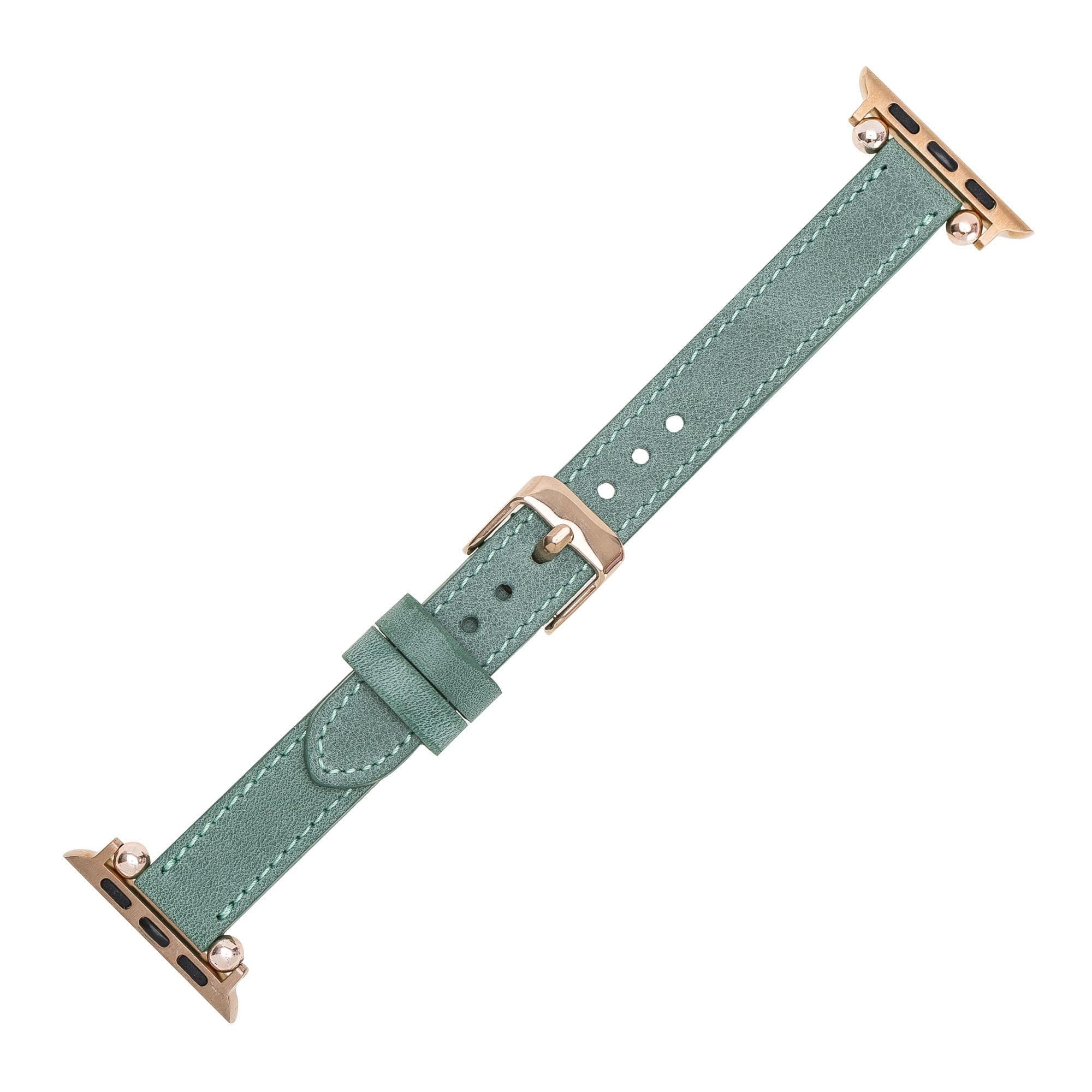Seamy Ferro Style Leather Apple Watch Band - TORONATA - color_