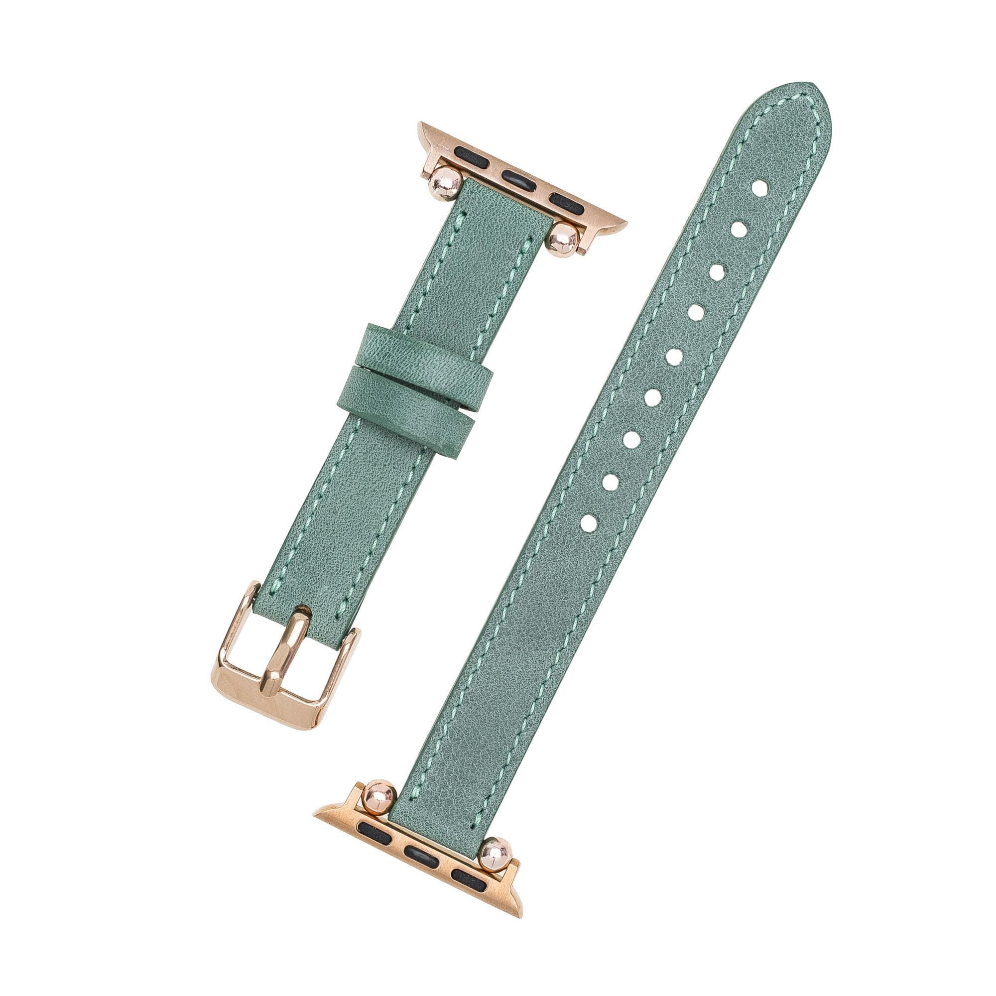 Seamy Ferro Style Leather Apple Watch Band - TORONATA - color_