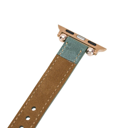 Seamy Ferro Style Leather Apple Watch Band - TORONATA - color_