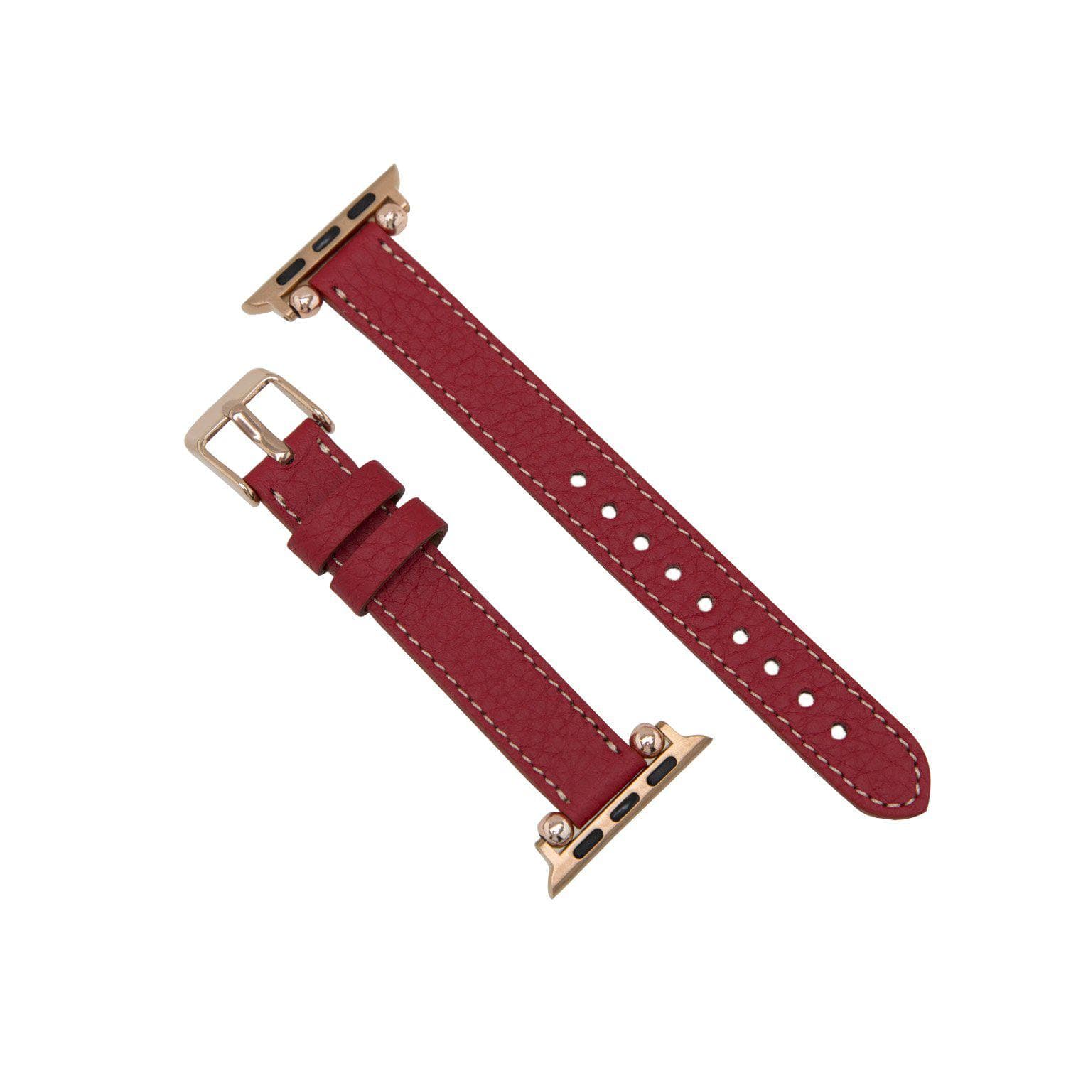 Seamy Ferro Style Leather Apple Watch Band - TORONATA - color_