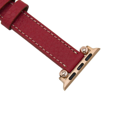 Seamy Ferro Style Leather Apple Watch Band - TORONATA - color_