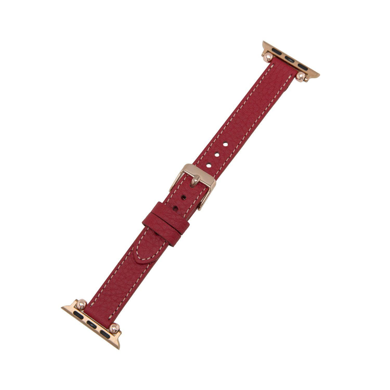 Seamy Ferro Style Leather Apple Watch Band - TORONATA - color_
