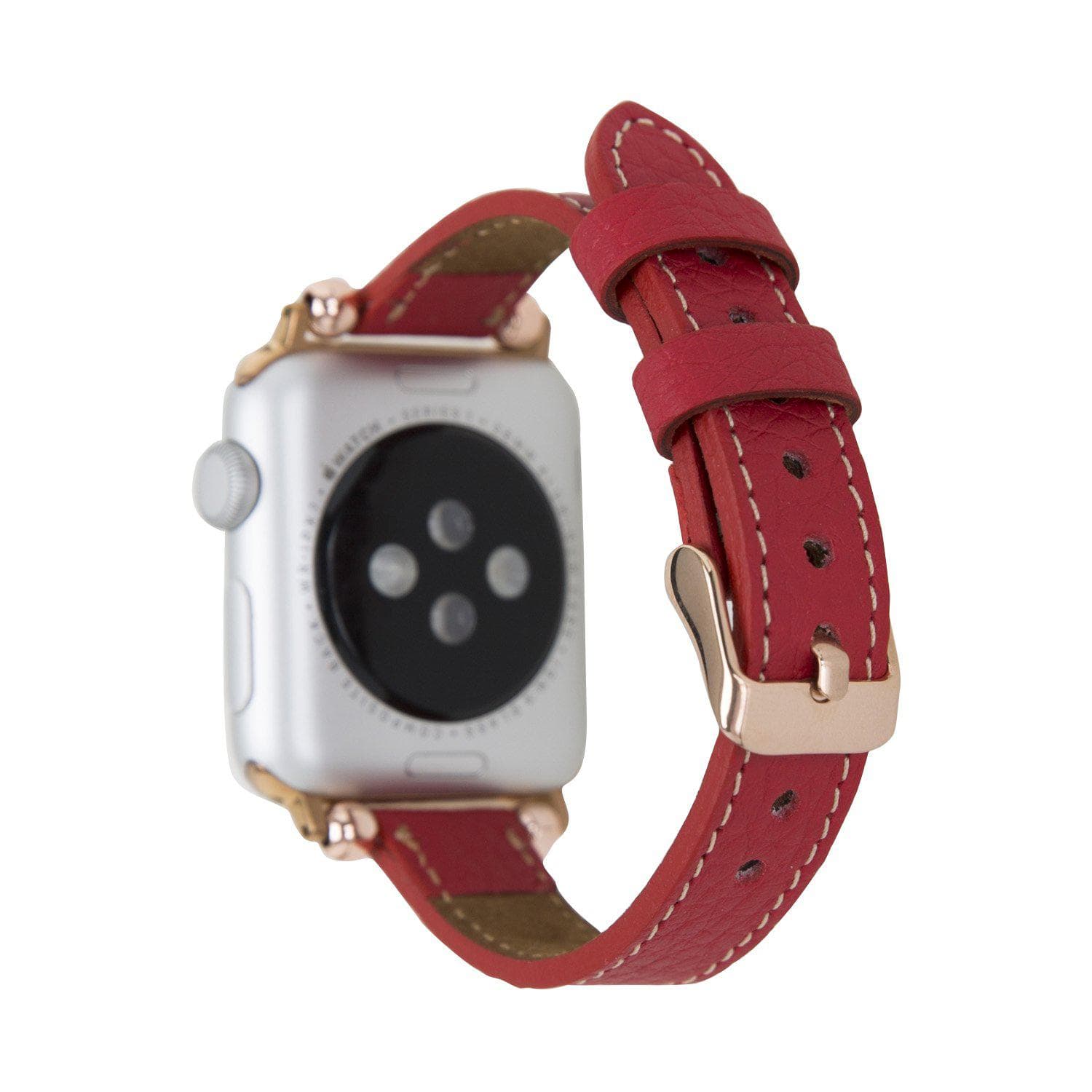 Seamy Ferro Style Leather Apple Watch Band - TORONATA - color_