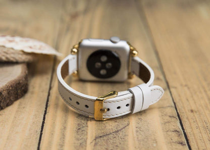 Seamy Ferro Style Leather Apple Watch Band - TORONATA - color_