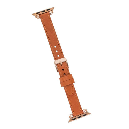 Seamy Ferro Style Leather Apple Watch Band - TORONATA - color_