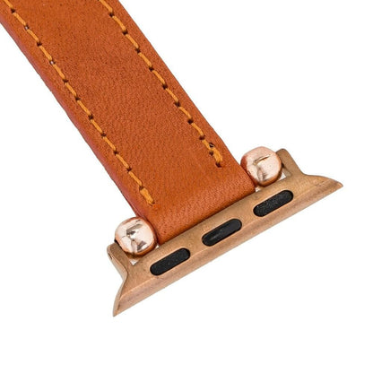 Seamy Ferro Style Leather Apple Watch Band - TORONATA - color_