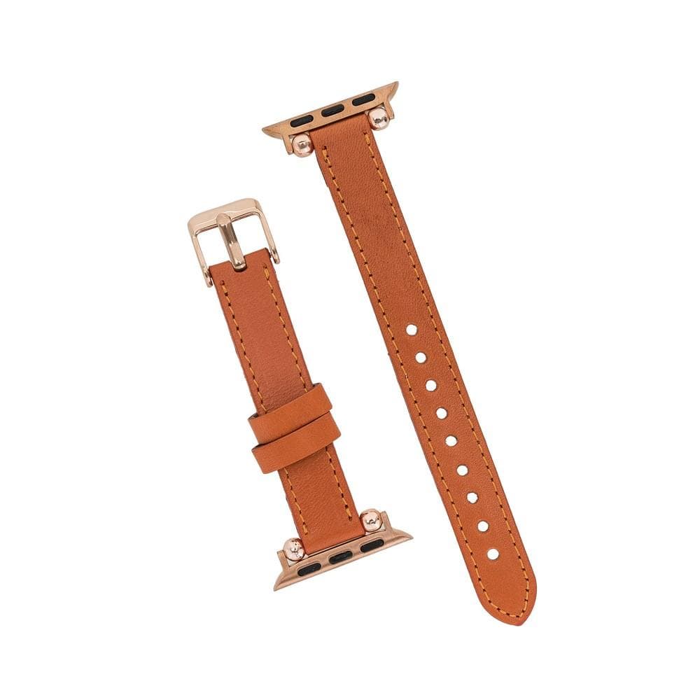 Seamy Ferro Style Leather Apple Watch Band - TORONATA - color_