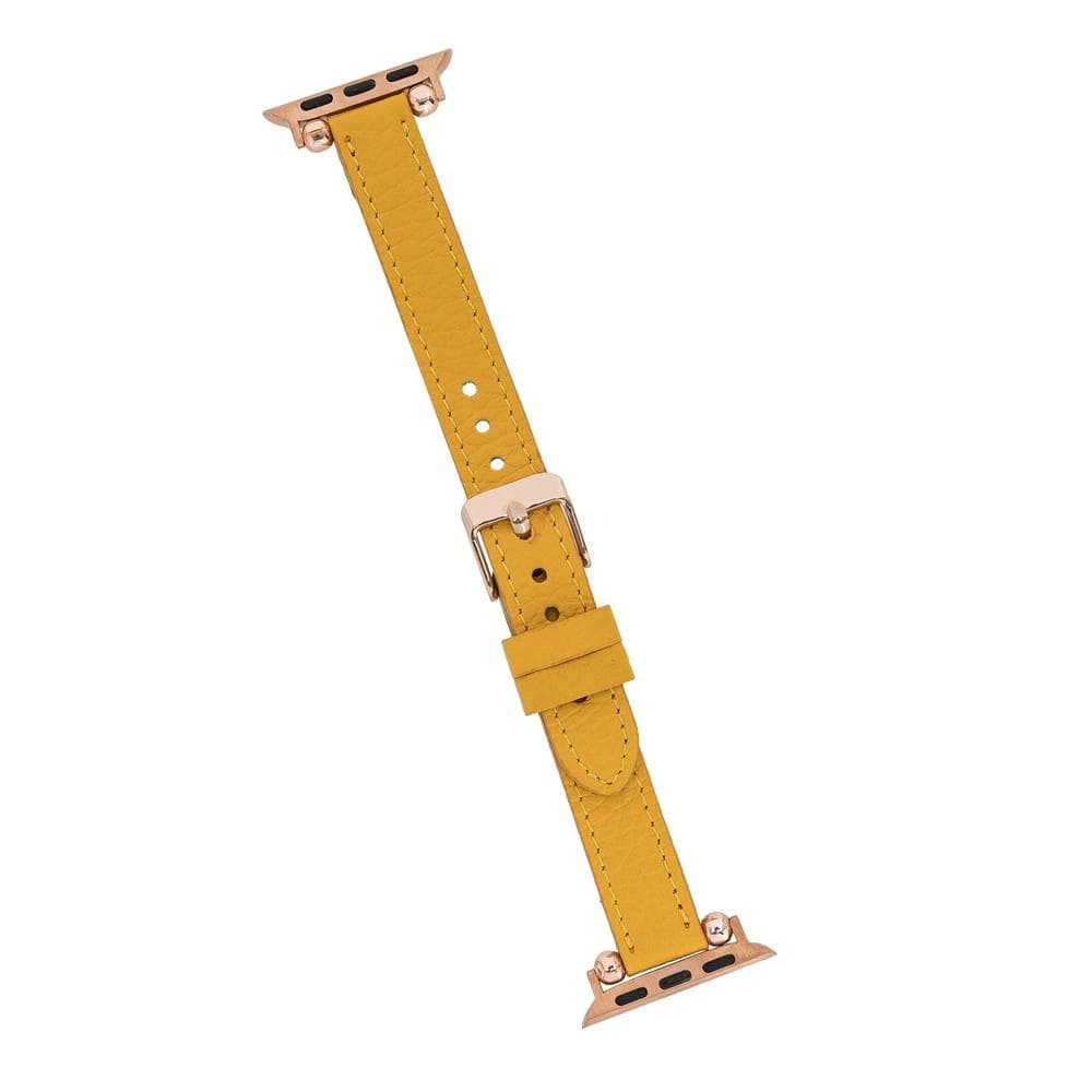 Seamy Ferro Style Leather Apple Watch Band - TORONATA - color_