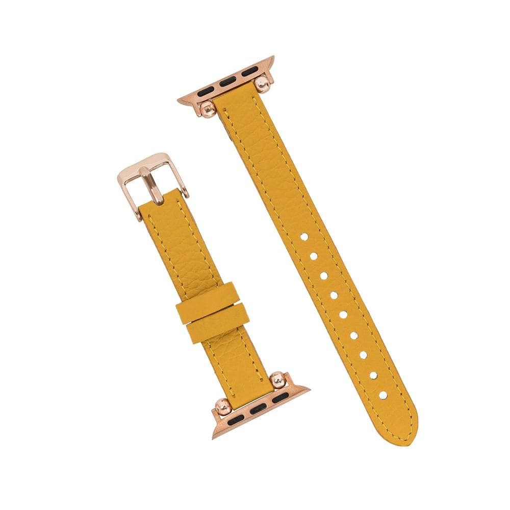 Seamy Ferro Style Leather Apple Watch Band - TORONATA - color_