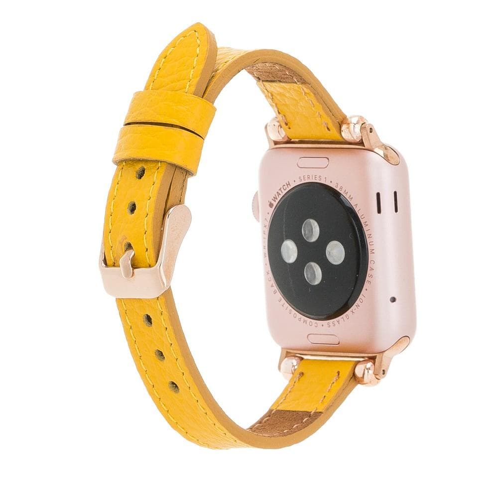 Seamy Ferro Style Leather Apple Watch Band - TORONATA - color_