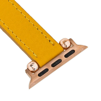 Seamy Ferro Style Leather Apple Watch Band - TORONATA - color_
