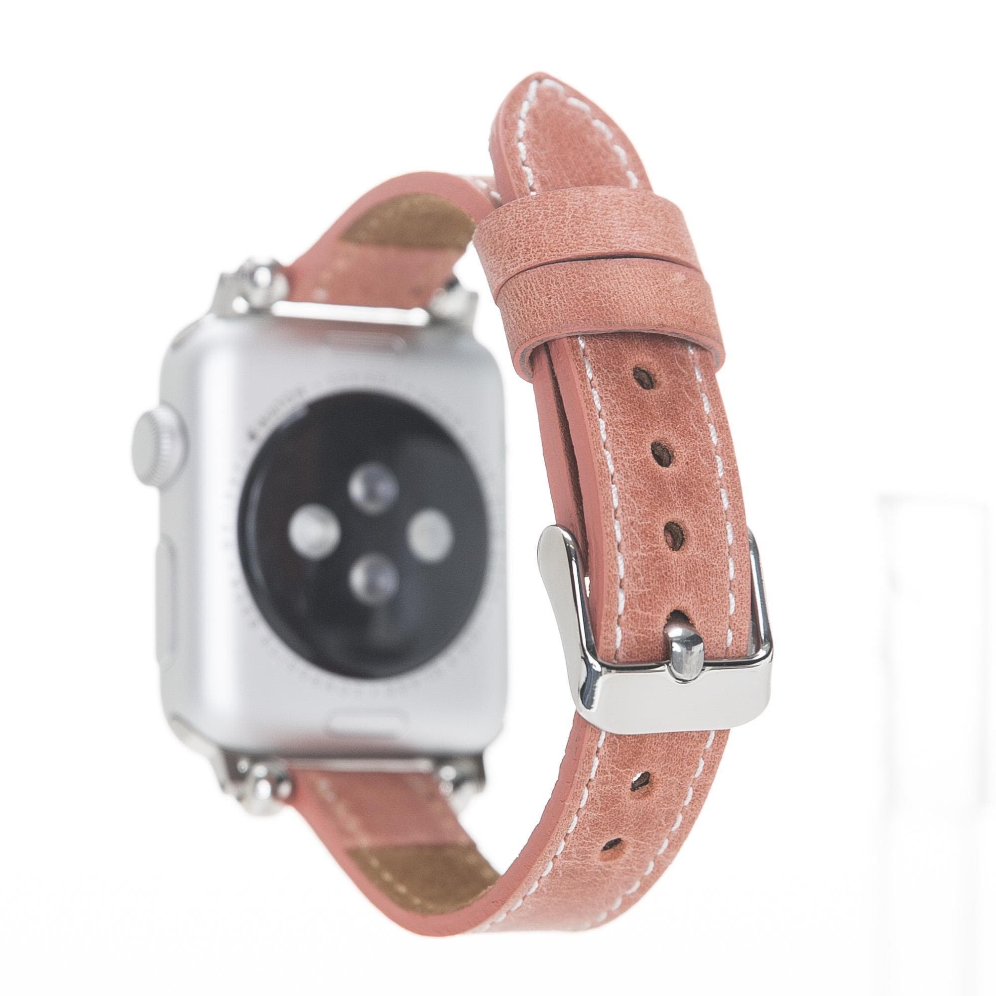 Seamy Ferro Style Leather Apple Watch Band - TORONATA - color_