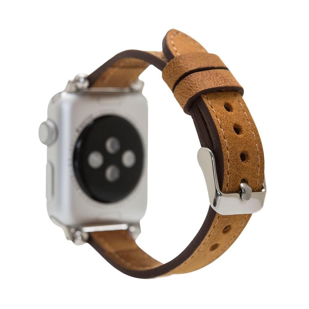 Seamy Ferro Style Leather Apple Watch Band - TORONATA - color_