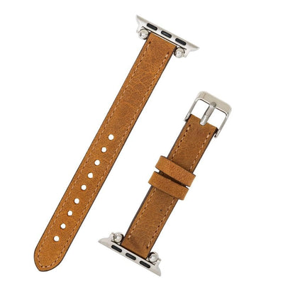 Seamy Ferro Style Leather Apple Watch Band - TORONATA - color_