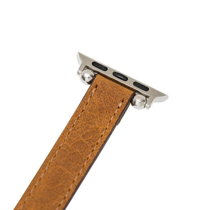 Seamy Ferro Style Leather Apple Watch Band - TORONATA - color_