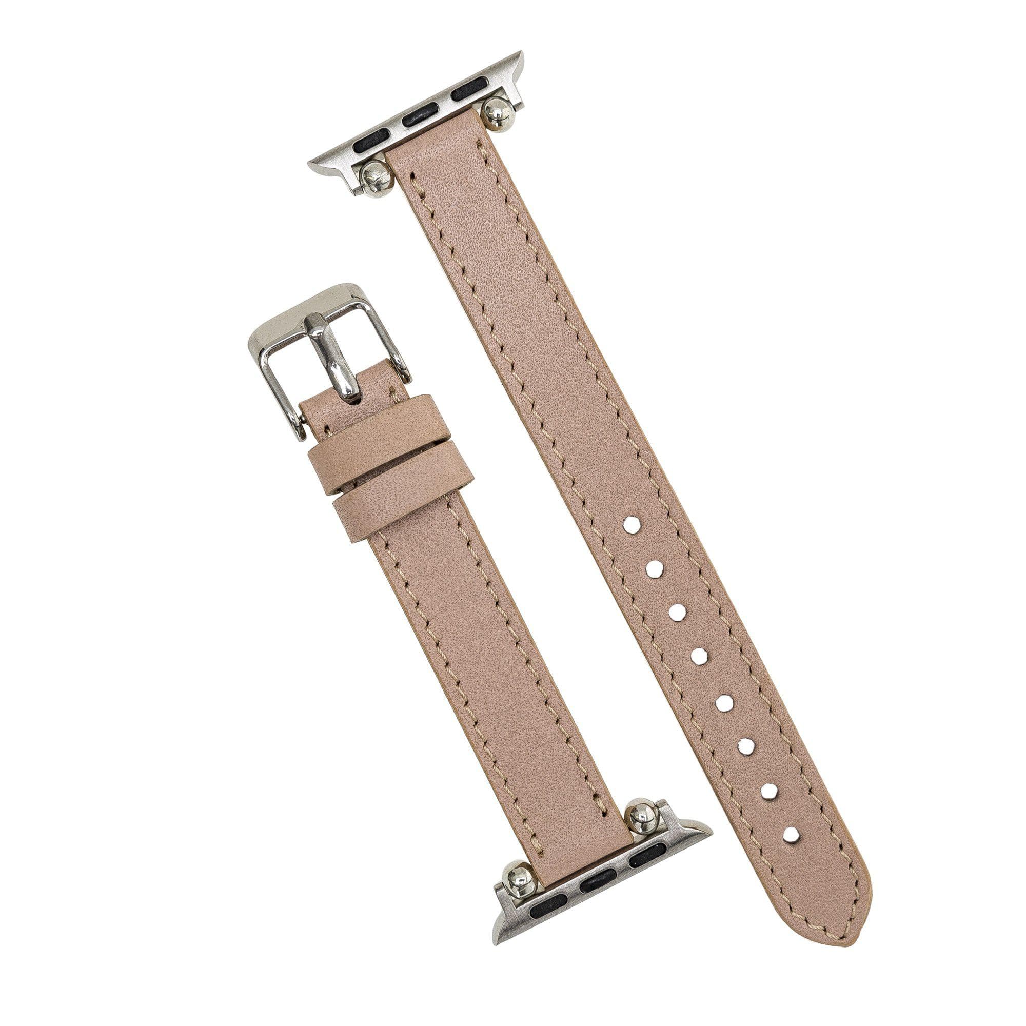 Seamy Ferro Style Leather Apple Watch Band - TORONATA - color_