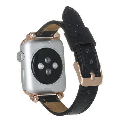 Seamy Ferro Style Leather Apple Watch Band - TORONATA - color_