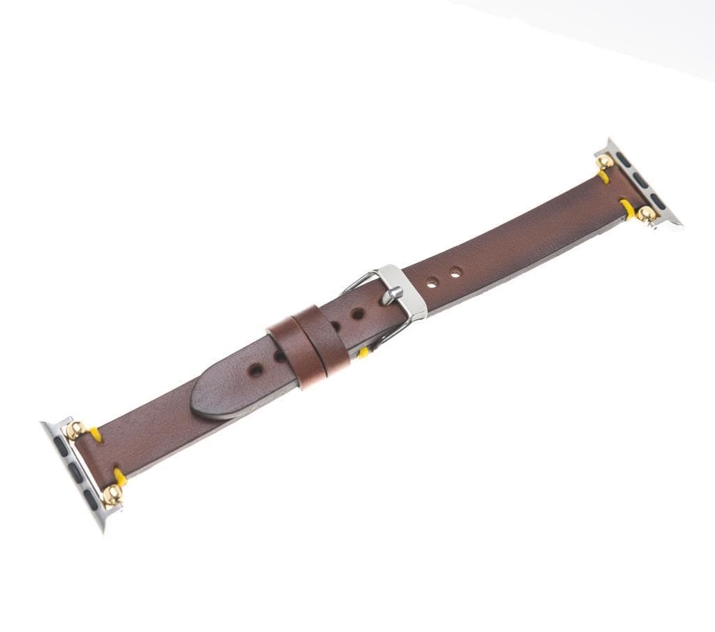Seamy Ferro Style Leather Apple Watch Band - TORONATA - color_