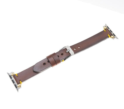 Seamy Ferro Style Leather Apple Watch Band - TORONATA - color_