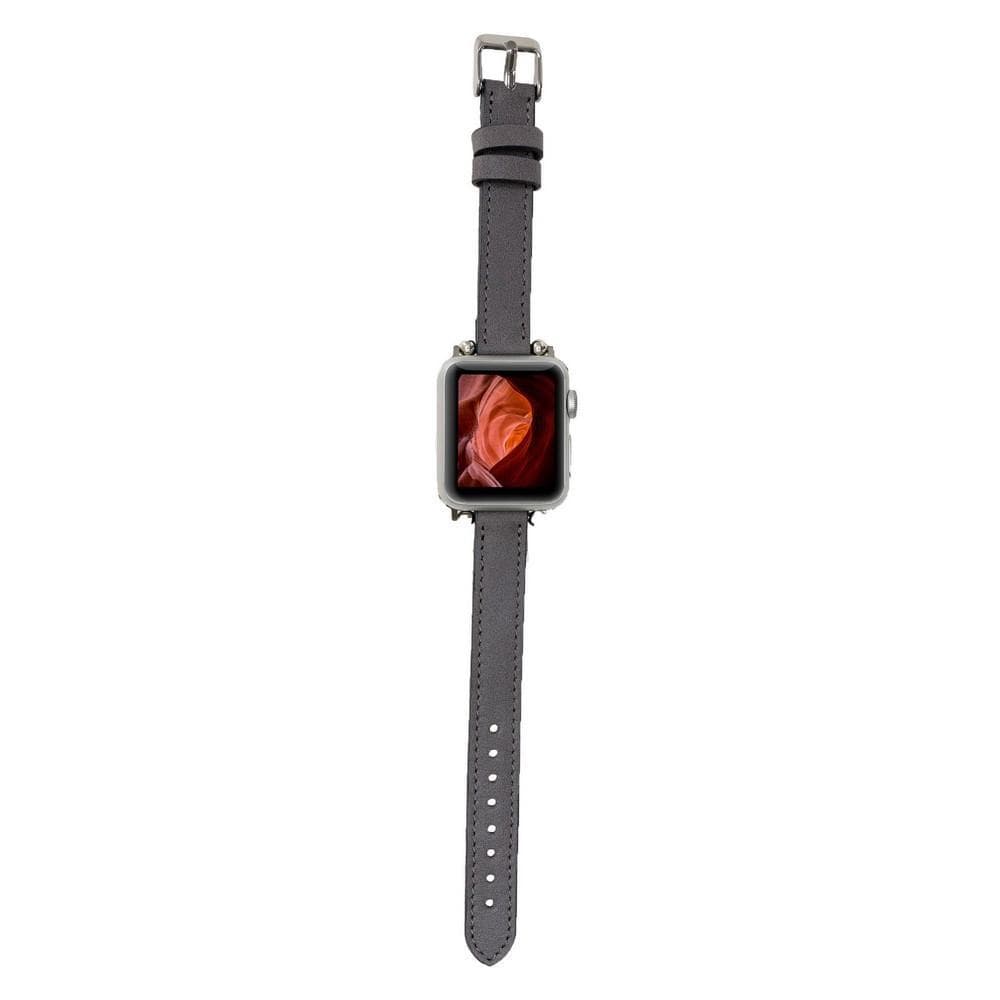 Seamy Ferro Style Leather Apple Watch Band - TORONATA - color_