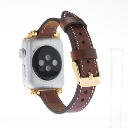Seamy Ferro Style Leather Apple Watch Band - TORONATA - color_